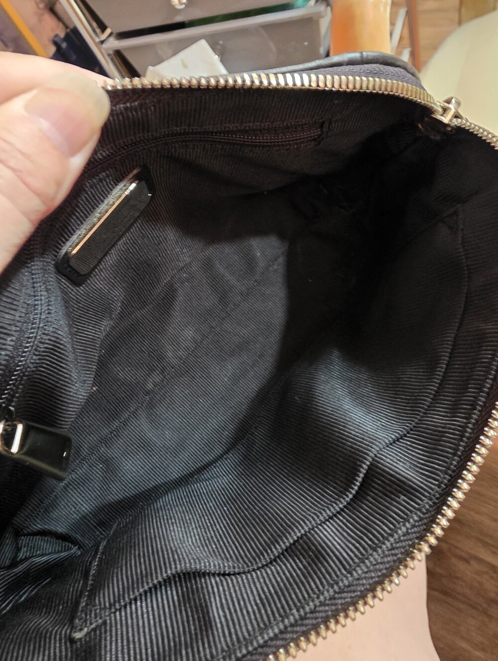 GENUINE FURLA BLACK LEATHER CROSS BODY SATCHEL PURSE LIKE NEW CONDITION - Picture 11 of 11